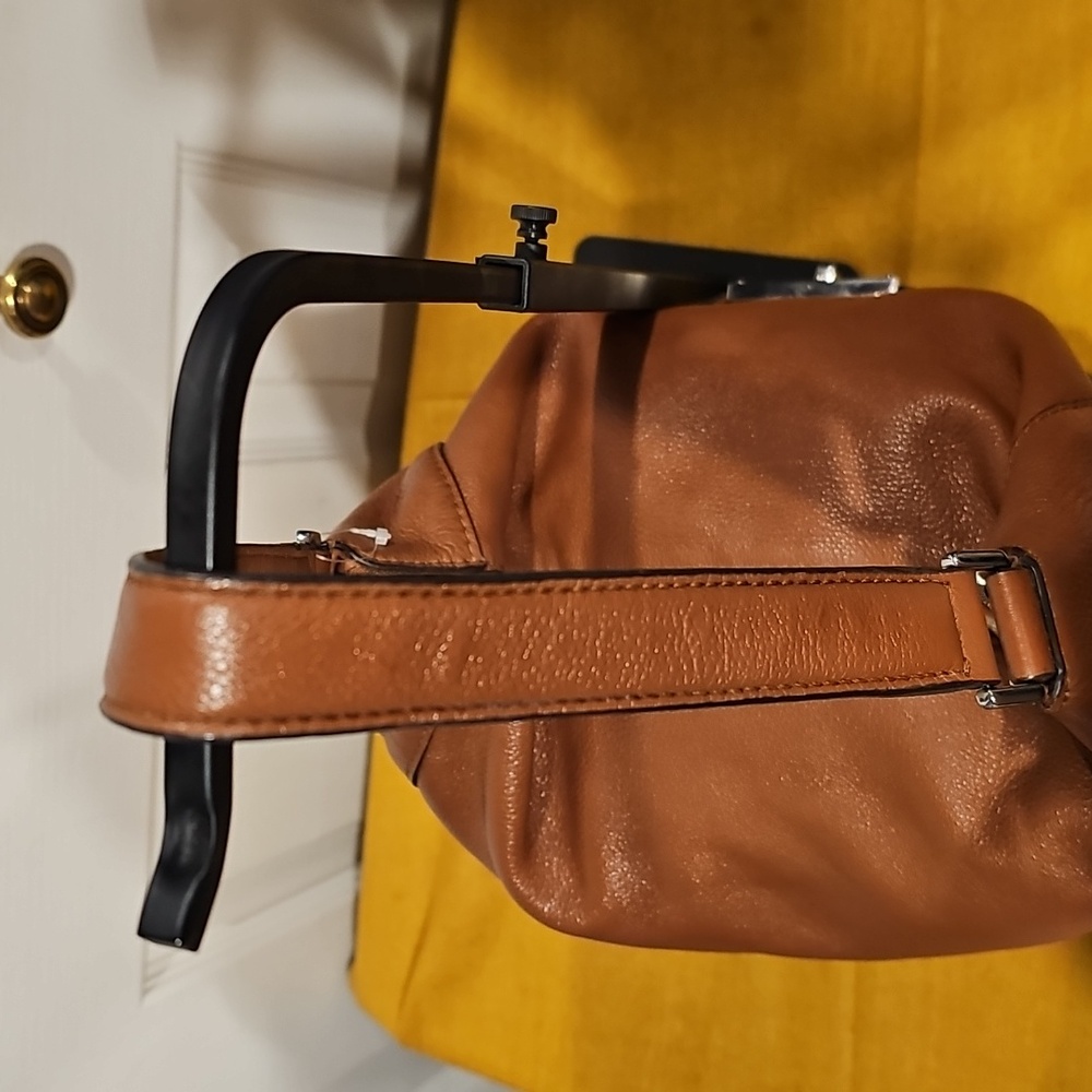 Michael Kors Sloane Leather Hobo Bag In Luggage Brown EUC - Picture 11 of 16